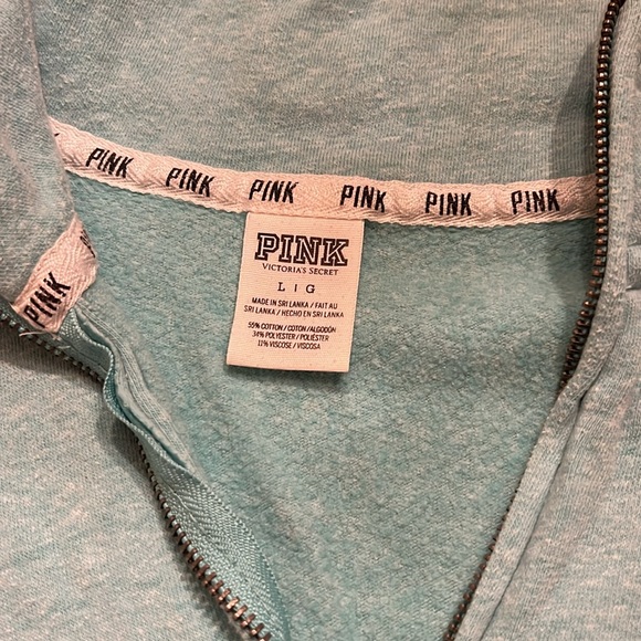 Women’s PINK half zip sweatshirt - Picture 2 of 3